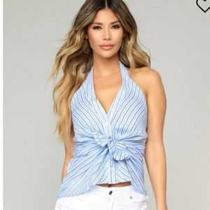 Fashion nova halter shirt